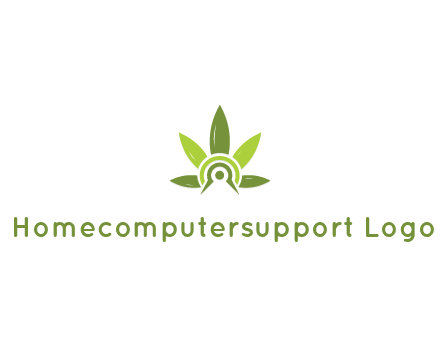 elaborate leaves decor logo