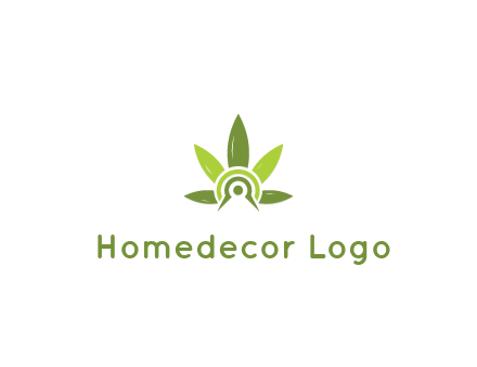 elaborate leaves decor logo