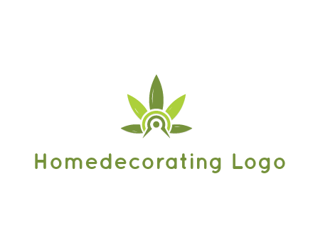 elaborate leaves decor logo