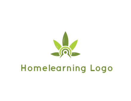 elaborate leaves decor logo