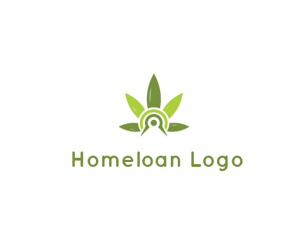 elaborate leaves decor logo
