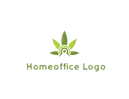 elaborate leaves decor logo