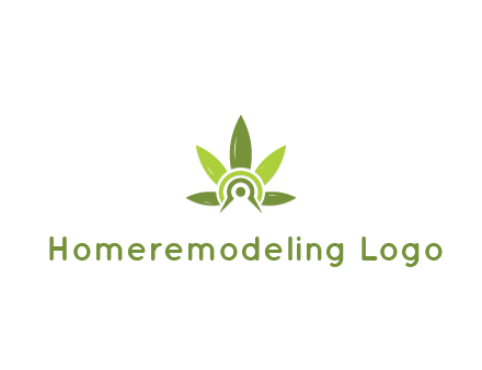 elaborate leaves decor logo
