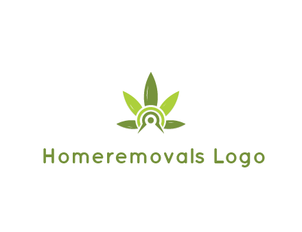 elaborate leaves decor logo