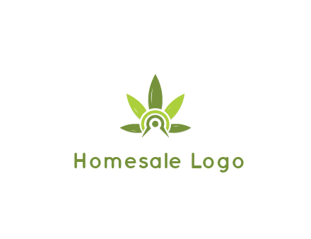 elaborate leaves decor logo