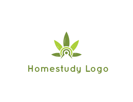 elaborate leaves decor logo