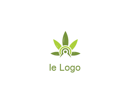 elaborate leaves decor logo