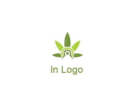 elaborate leaves decor logo