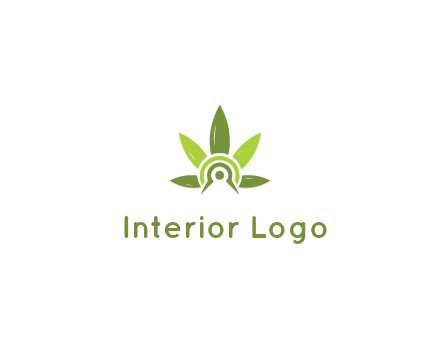 elaborate leaves decor logo