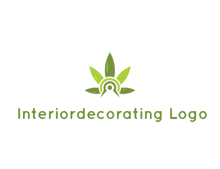 elaborate leaves decor logo