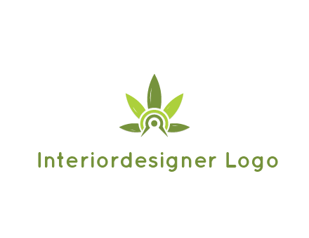 elaborate leaves decor logo