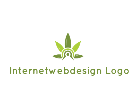 elaborate leaves decor logo