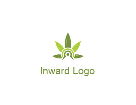 elaborate leaves decor logo