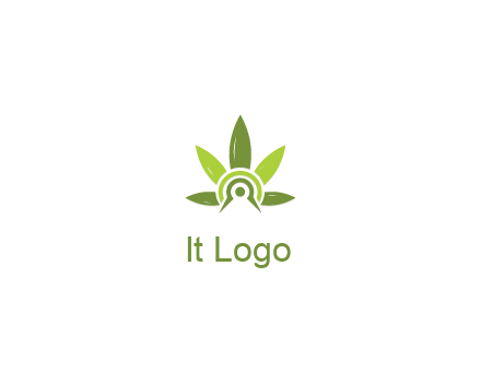 elaborate leaves decor logo