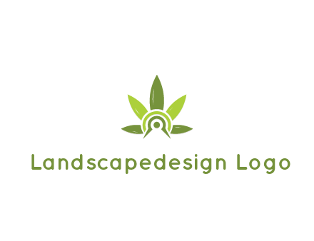 elaborate leaves decor logo