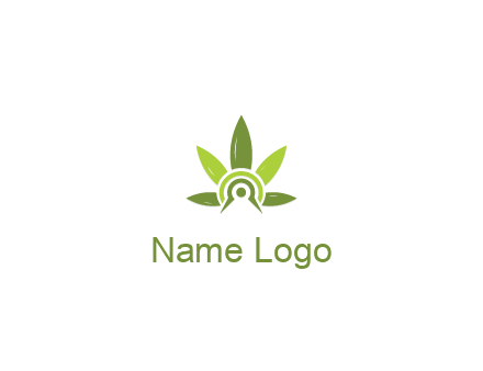 elaborate leaves decor logo