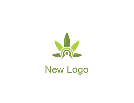 elaborate leaves decor logo