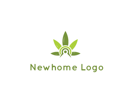 elaborate leaves decor logo