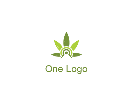 elaborate leaves decor logo
