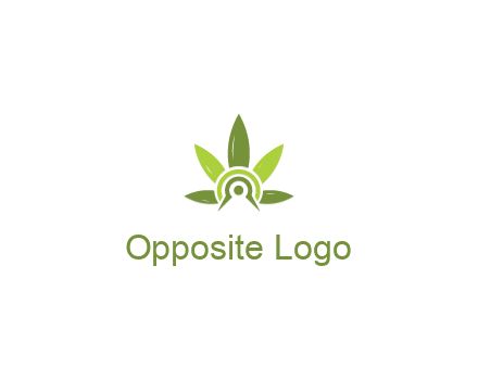 elaborate leaves decor logo