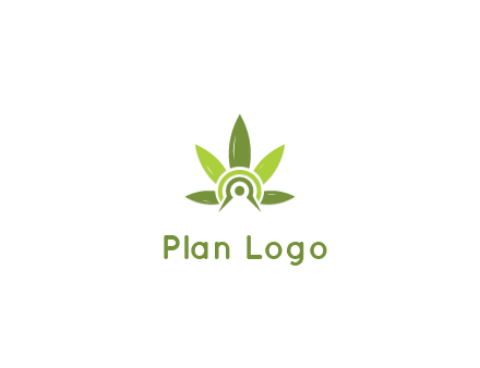 elaborate leaves decor logo