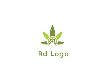 elaborate leaves decor logo