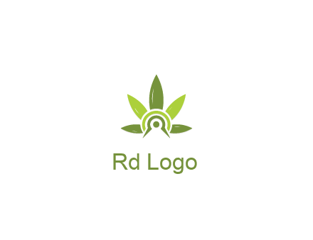 elaborate leaves decor logo