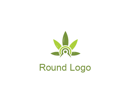 elaborate leaves decor logo