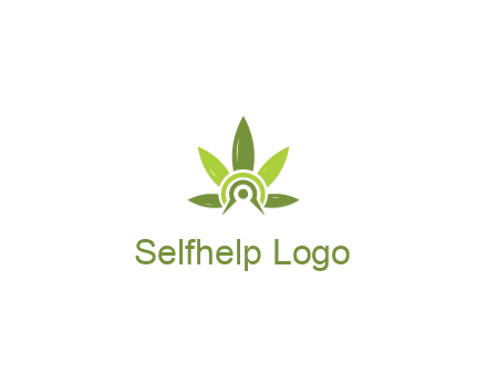 elaborate leaves decor logo