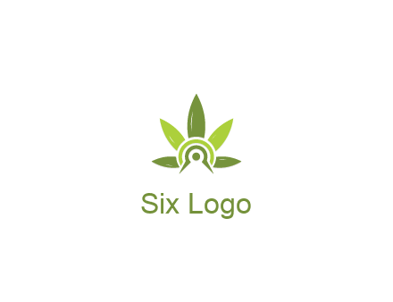 elaborate leaves decor logo