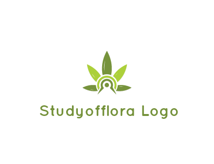 elaborate leaves decor logo