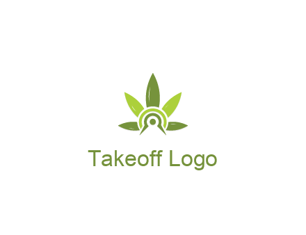 elaborate leaves decor logo