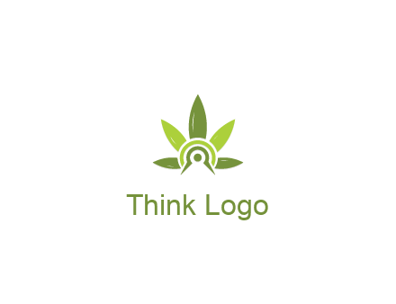 elaborate leaves decor logo