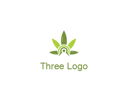 elaborate leaves decor logo