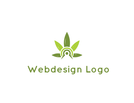 elaborate leaves decor logo