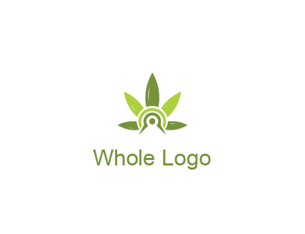 elaborate leaves decor logo