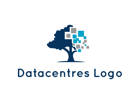 pixels and tree logo