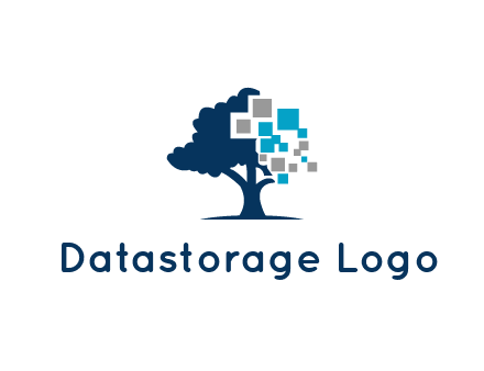 pixels and tree logo