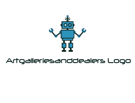 artificial intelligence or technology logo showcasing a robot