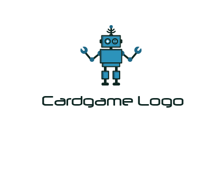 artificial intelligence or technology logo showcasing a robot