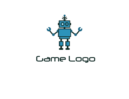 artificial intelligence or technology logo showcasing a robot