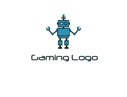 artificial intelligence or technology logo showcasing a robot