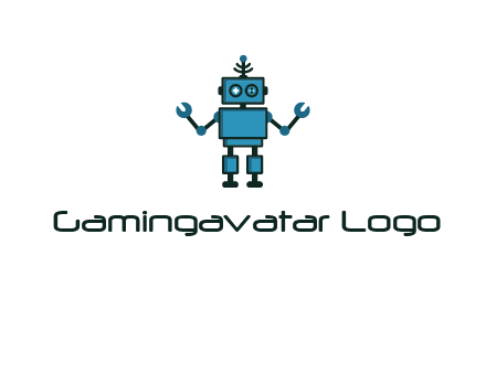 artificial intelligence or technology logo showcasing a robot