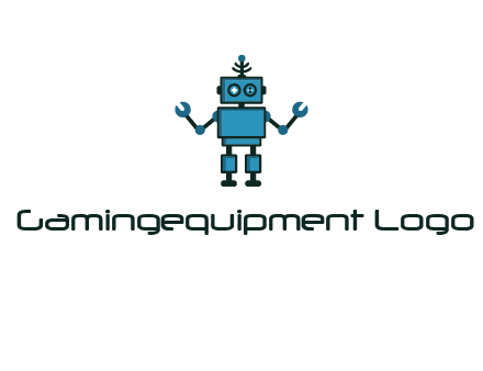 artificial intelligence or technology logo showcasing a robot
