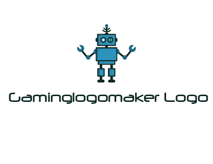 artificial intelligence or technology logo showcasing a robot