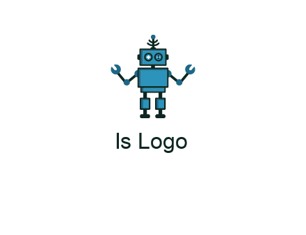 artificial intelligence or technology logo showcasing a robot