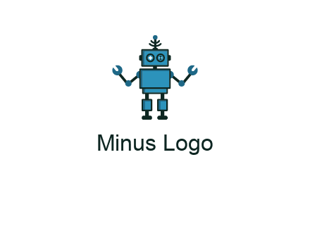artificial intelligence or technology logo showcasing a robot