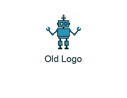 artificial intelligence or technology logo showcasing a robot
