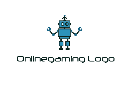 artificial intelligence or technology logo showcasing a robot