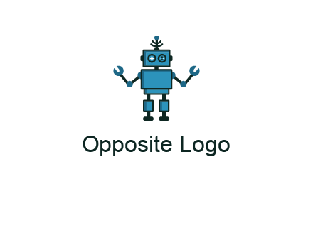 artificial intelligence or technology logo showcasing a robot